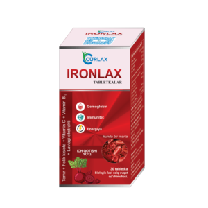 IRONLAX- , IRON + VITAMIN C + FOLIC ACID  | FAST ACTING, 30 TABLETS